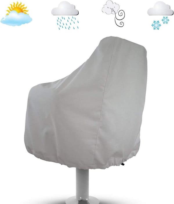 2 Pack Boat Seat Covers 210D Oxford – Waterproof UV Resistant Marine Seat Protection - Image 5