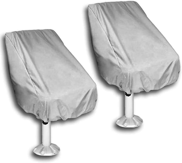 2 Pack Boat Seat Covers 210D Oxford – Waterproof UV Resistant Marine Seat Protection - Image 3