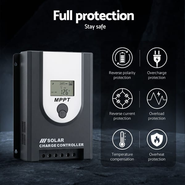 Giantz 50A MPPT Solar Charge Controller 12V/24V Bluetooth Battery Regulator - Image 4