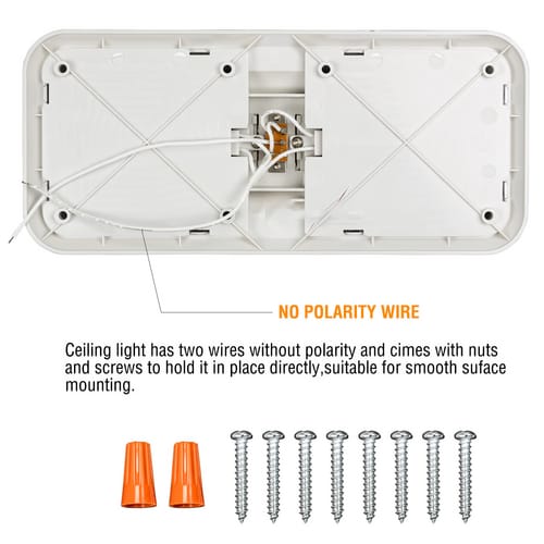 2 Pack 12V LED RV Ceiling Lights – 800LM Double Dome Interior Lights for Caravan, Camper & Boat - Image 4