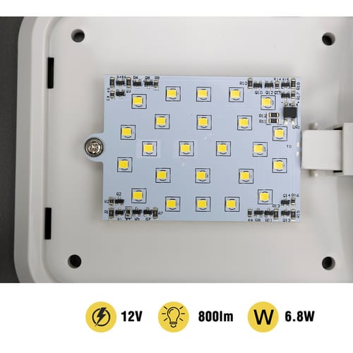 2 Pack 12V LED RV Ceiling Lights – 800LM Double Dome Interior Lights for Caravan, Camper & Boat - Image 3