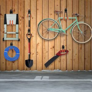 12 Pack Heavy Duty Garage Wall Hooks – Steel Tool Storage Organiser