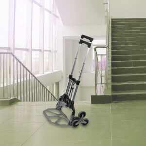 6-Wheel Stair Climbing Trolley – Folding Aluminium Hand Truck