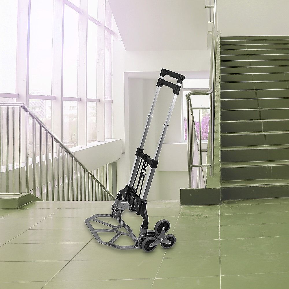 6-Wheel Stair Climbing Trolley – Folding Aluminium Hand Truck