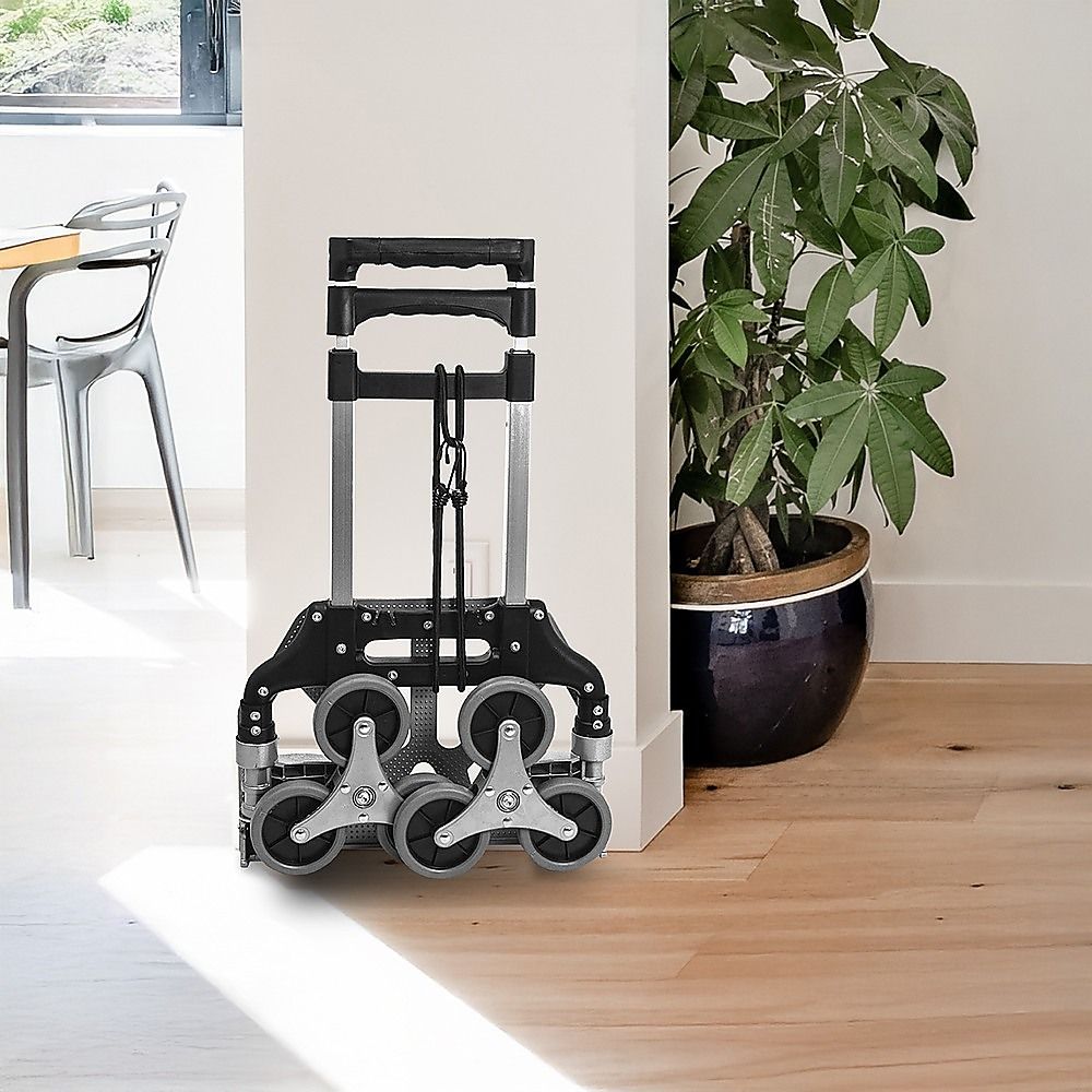 6-Wheel Stair Climbing Trolley – Folding Aluminium Hand Truck - Image 2