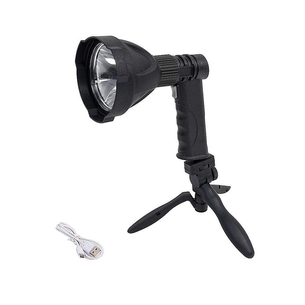 10W Rechargeable LED Handheld Spotlight – 900LM Portable Work & Camping Light - Image 3