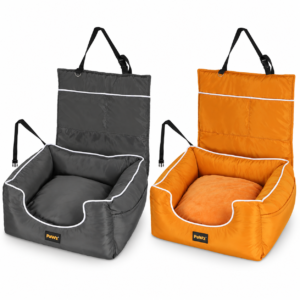 PaWz Dog Car Booster Seat with Washable Cover and Safety Belt