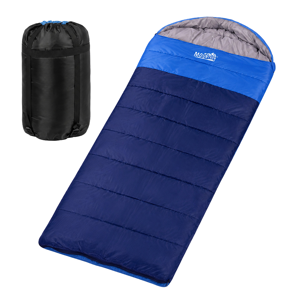 Mountview Extra Wide Camping Sleeping Bag 230 x 100cm – Blue, 3 Season - Image 9