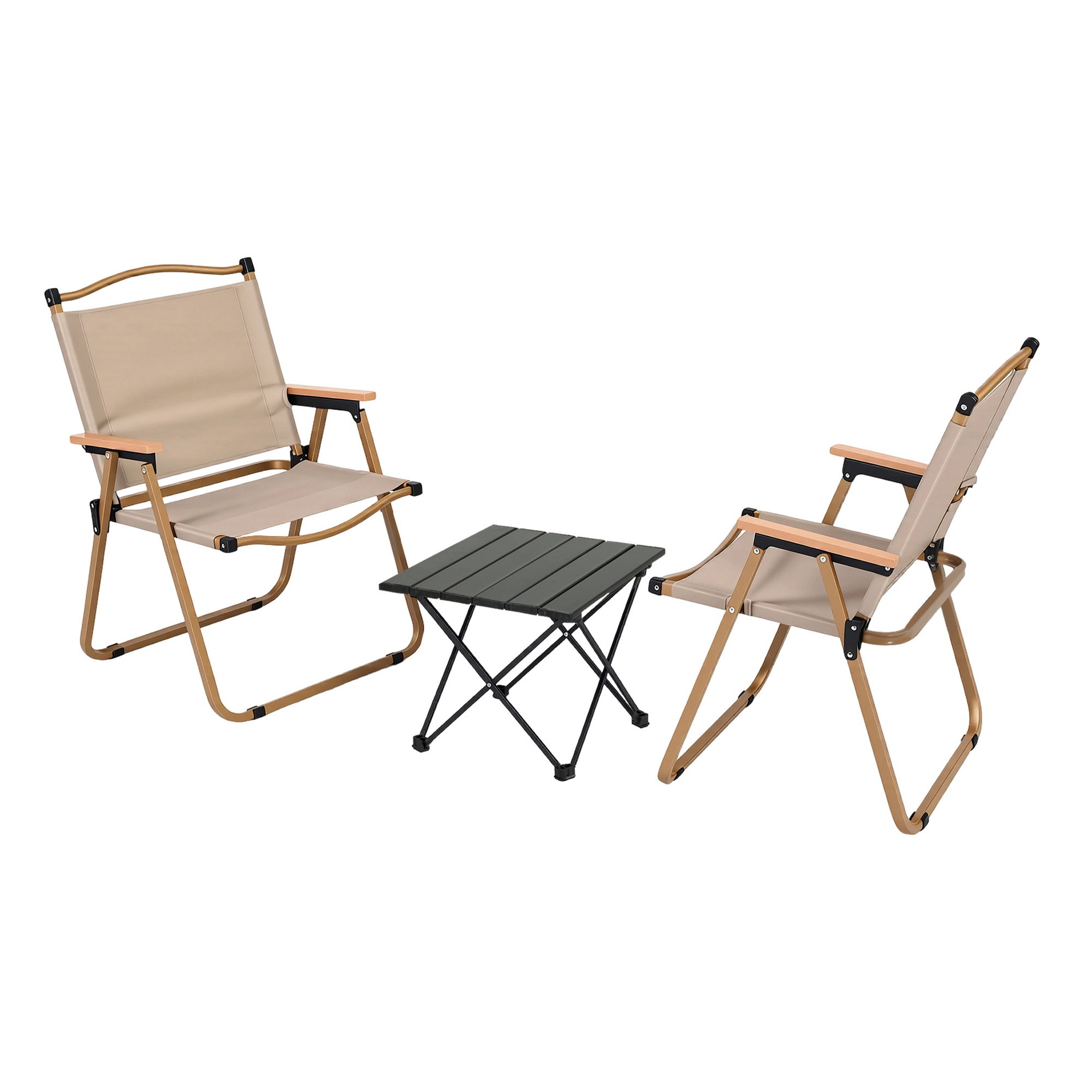 3-Piece Camping Table & Chair Set, 40cm Table | Weisshorn