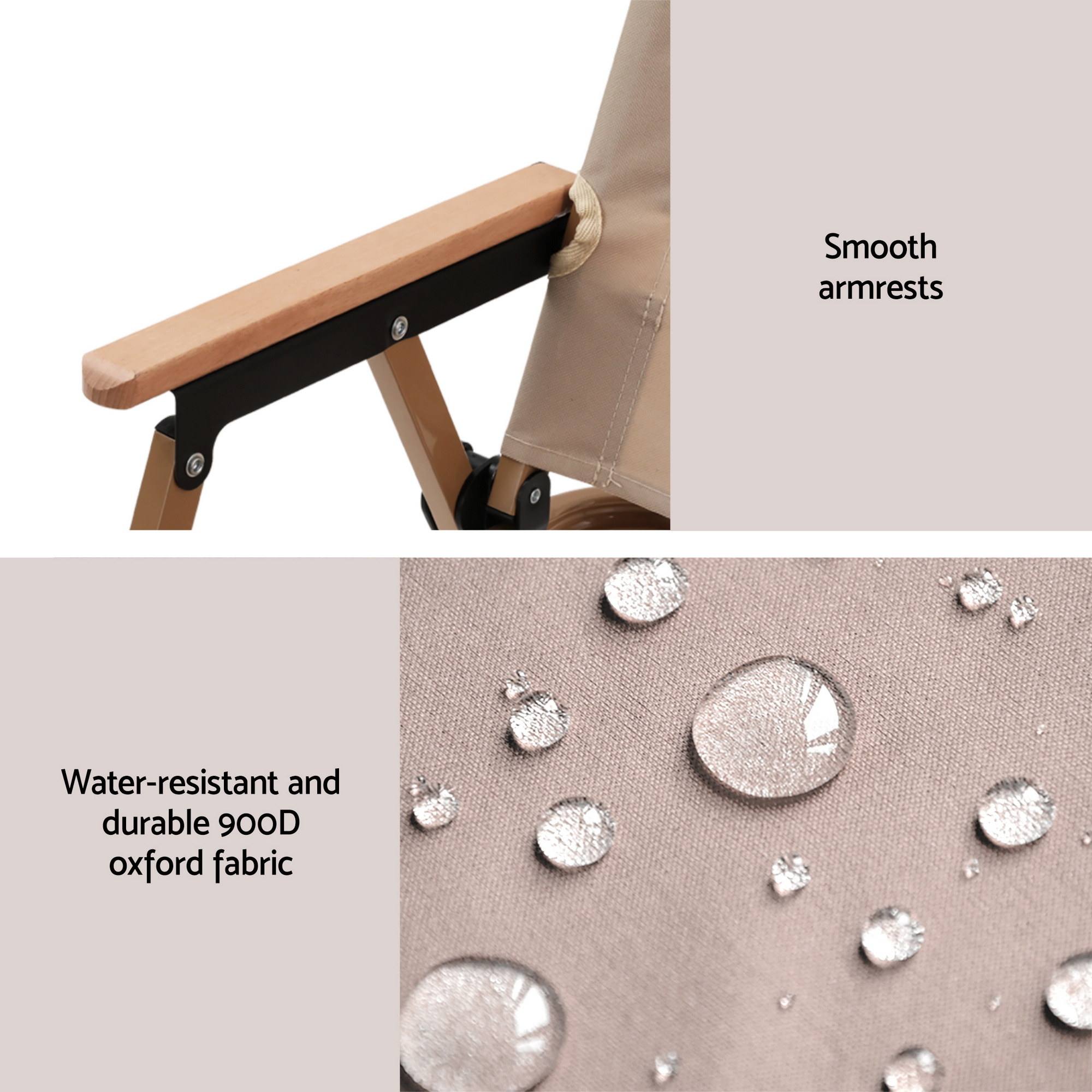 3-Piece Camping Table & Chair Set, 40cm Table | Weisshorn - Image 5