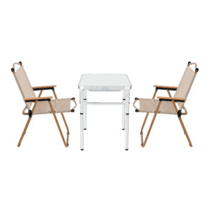 3-Piece Camping Table & Chair Set, 60cm Table | Weisshorn
