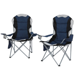Portable Folding Camping Chair, Navy | Weisshorn