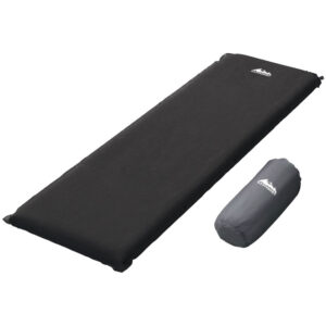 Single Self-Inflating Camping Mattress, Black | Weisshorn