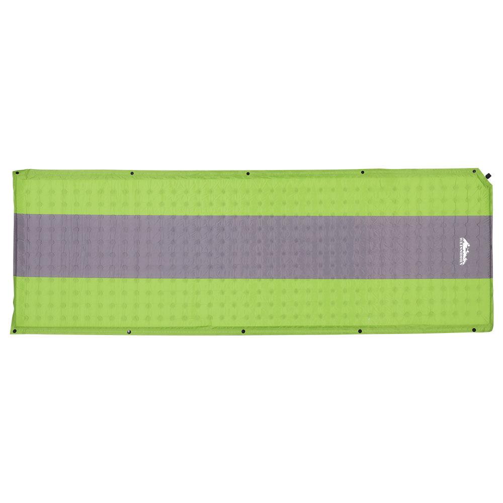 Single Self-Inflating Camping Mattress, Green | Weisshorn - Image 3