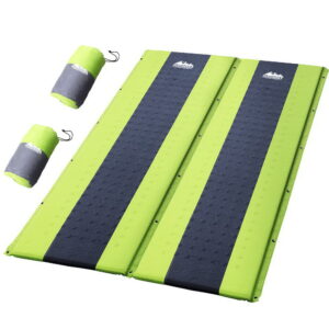 Double Self-Inflating Camping Mattress, Green | Weisshorn