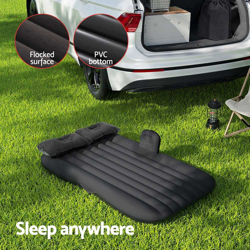 Inflatable SUV Car Mattress, 134x78x12cm, Black | Weisshorn - Image 6