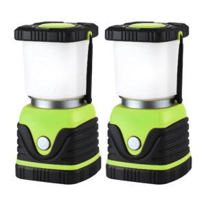 LED Camping Lantern 2-Pack, 1000 Lumen, Green | Weisshorn