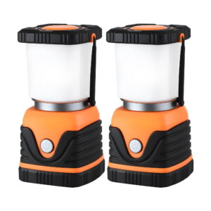 LED Camping Lantern 2-Pack, 1000 Lumen, Orange | Weisshorn