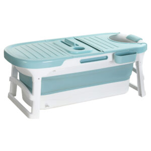 Foldable Portable Bathtub, 136x62cm, Blue | Weisshorn