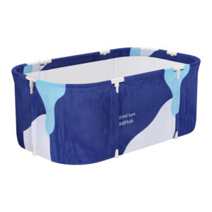 Foldable Portable Bathtub, 114x62cm, Navy Blue | Weisshorn