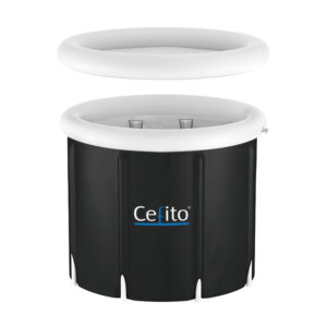 Portable Inflatable Ice Bath Tub, 70x80CM, Black | Weisshorn