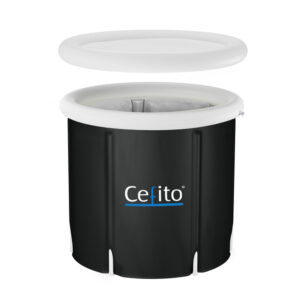 Portable Inflatable Ice Bath Tub, 75x75CM, Black | Weisshorn