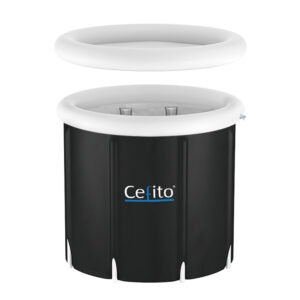 Portable Inflatable Ice Bath Tub, 80x80CM, Black | Weisshorn