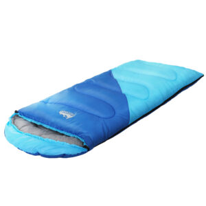Kids Thermal Camping Sleeping Bag, 172°C, Blue | Weisshorn
