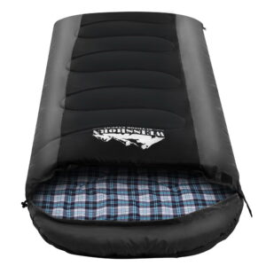 Thermal Camping Sleeping Bag, -20°C, Black | Weisshorn