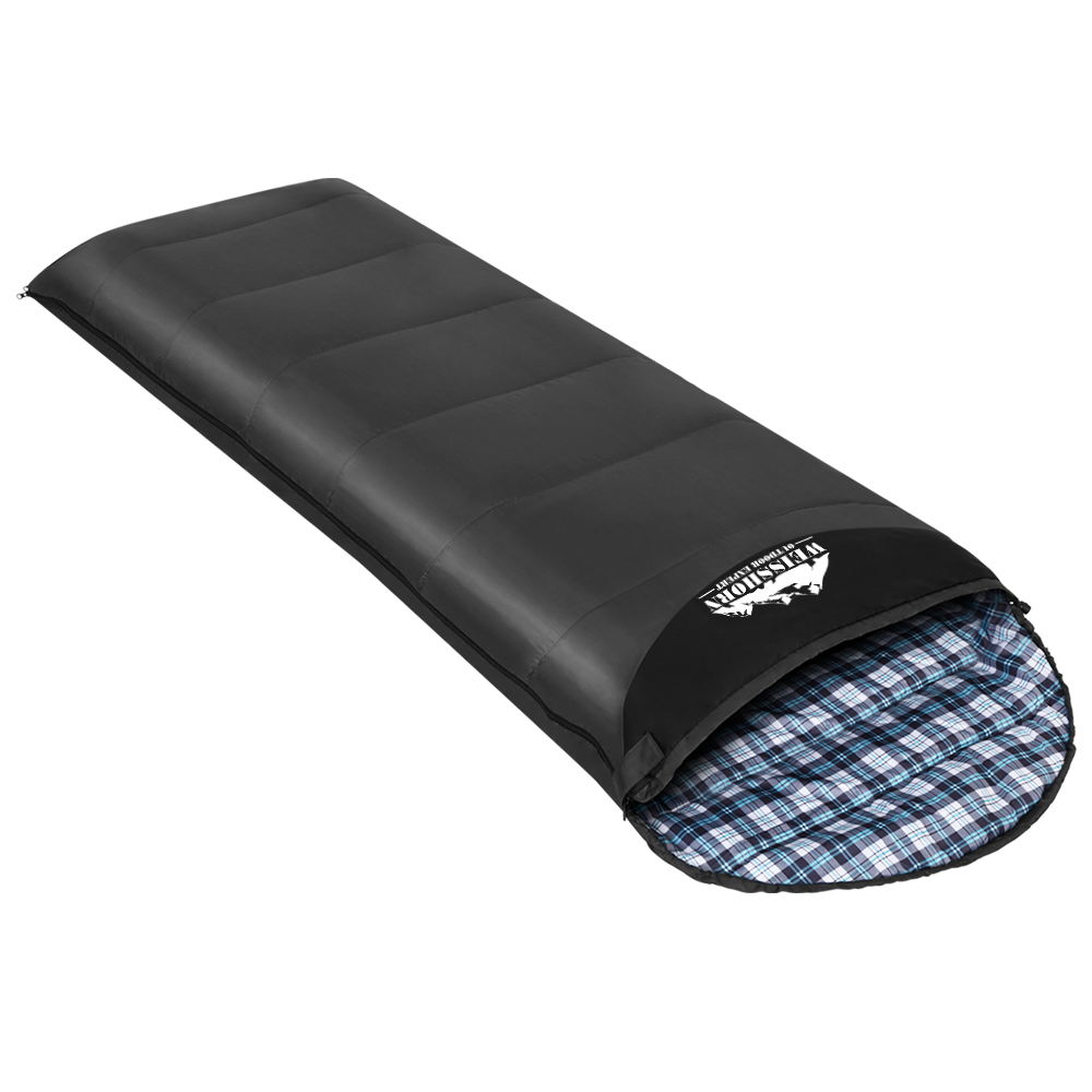 Thermal Camping Sleeping Bag, 0°C, Grey | Weisshorn - Image 3
