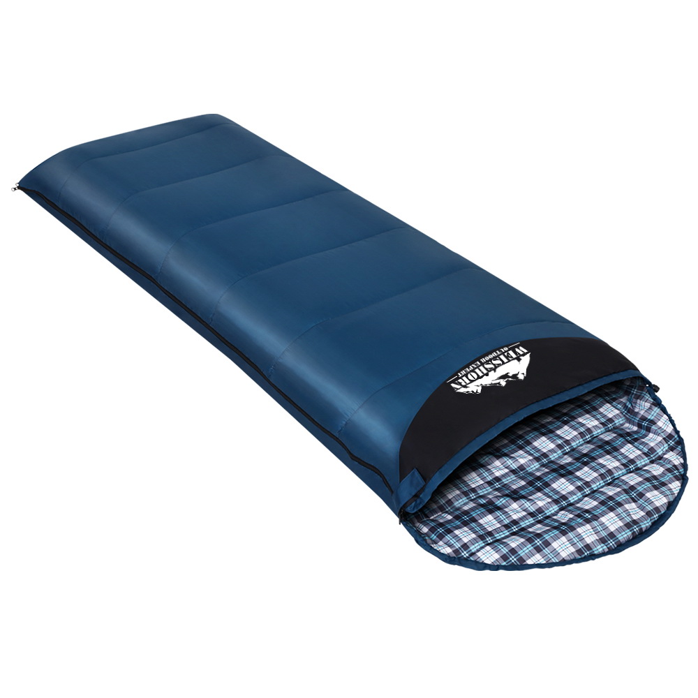 Thermal Camping Sleeping Bag, 0°C, Blue | Weisshorn - Image 3