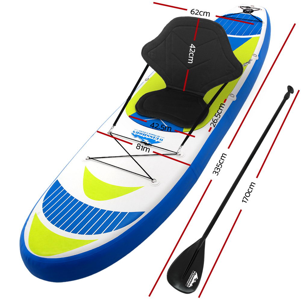 Inflatable Stand-Up Paddle Board, 11ft, Yellow | Weisshorn - Image 2