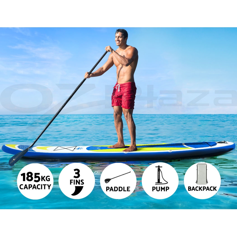 Inflatable Stand-Up Paddle Board, 11ft, Yellow | Weisshorn - Image 4