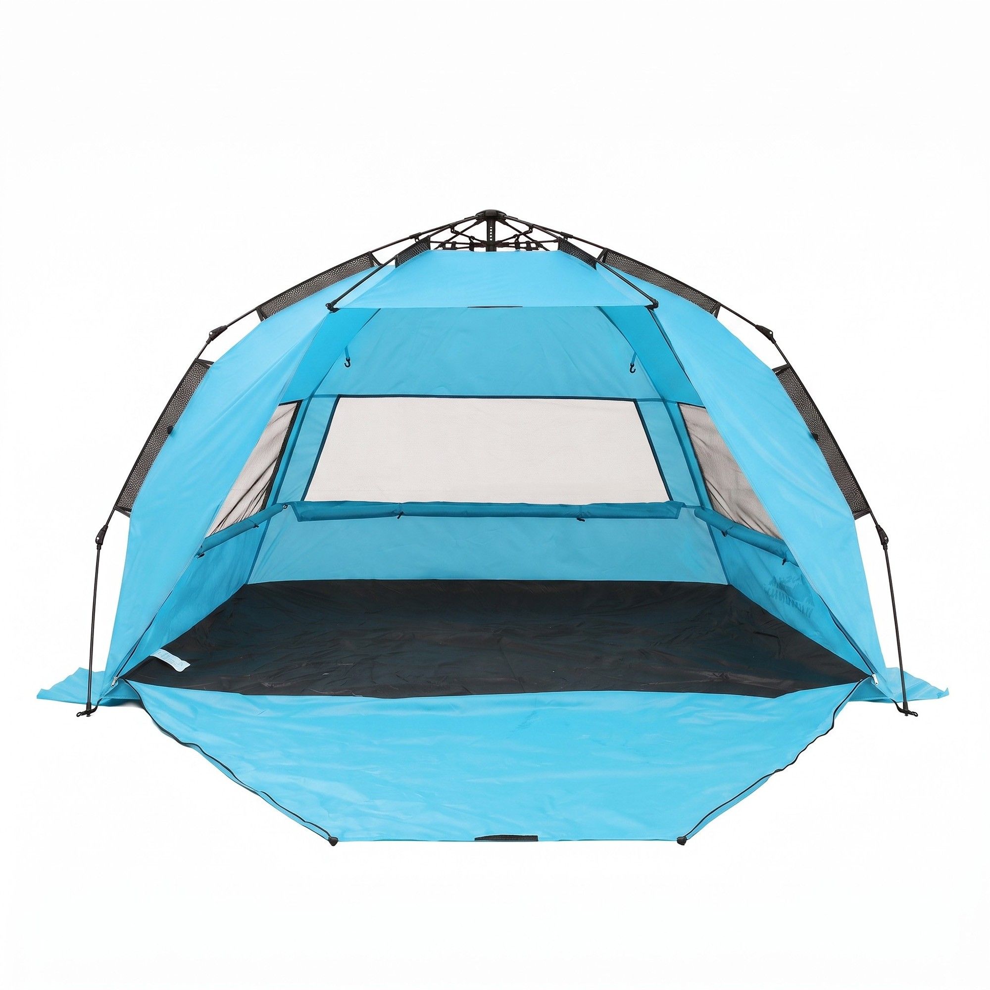 Pop-Up Beach Sun Shade Tent, 3-4-Person, UPF 50+, Blue | Weisshorn