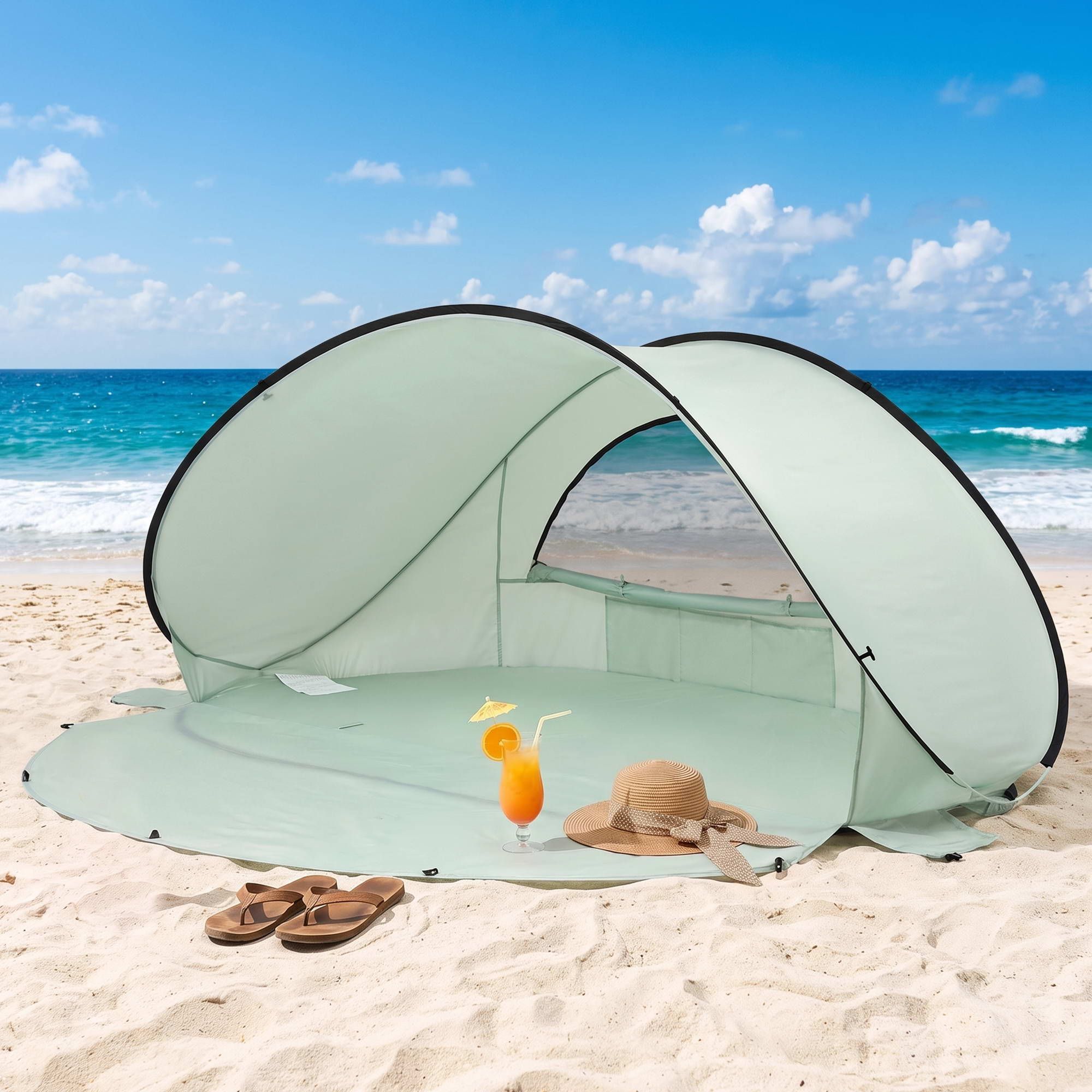 Pop-Up Beach Sun Shade Tent, 2-3-Person, UPF 50+ | Weisshorn