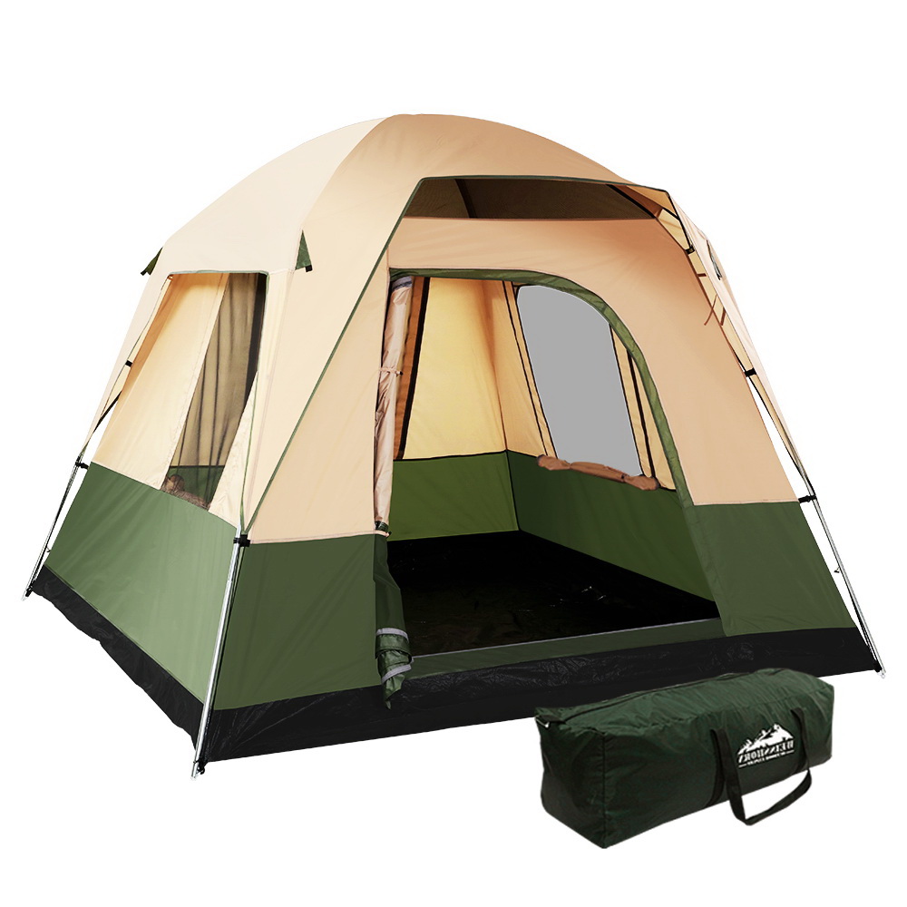 Pop-Up Beach Sun Shade Tent, 4-Person, Green | Weisshorn