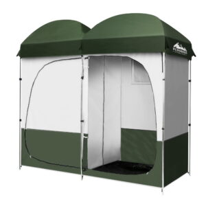Portable Camping Shower & Toilet Privacy Tent, Double | Weisshorn
