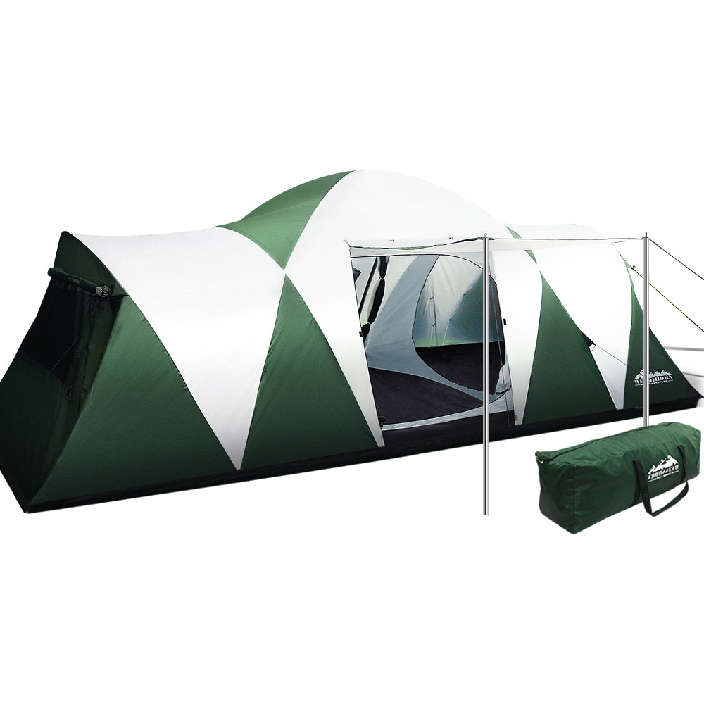 Pop-Up Beach Sun Shade Tent, 12-Person, Green | Weisshorn