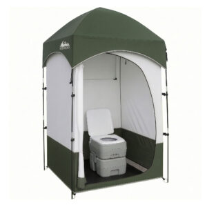 Portable Camping Toilet & Shower Tent Set, 20L | Weisshorn
