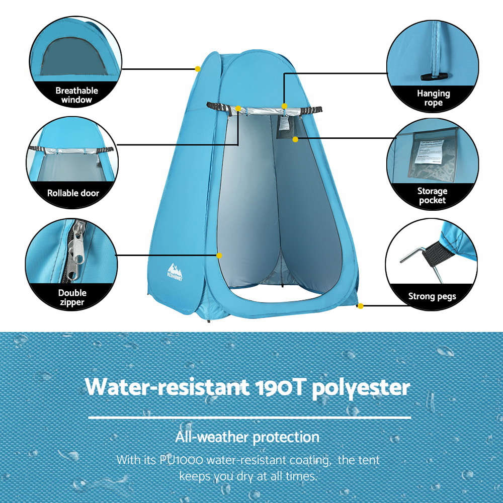 Pop-Up Camping Shower & Toilet Privacy Tent | Weisshorn - Image 6
