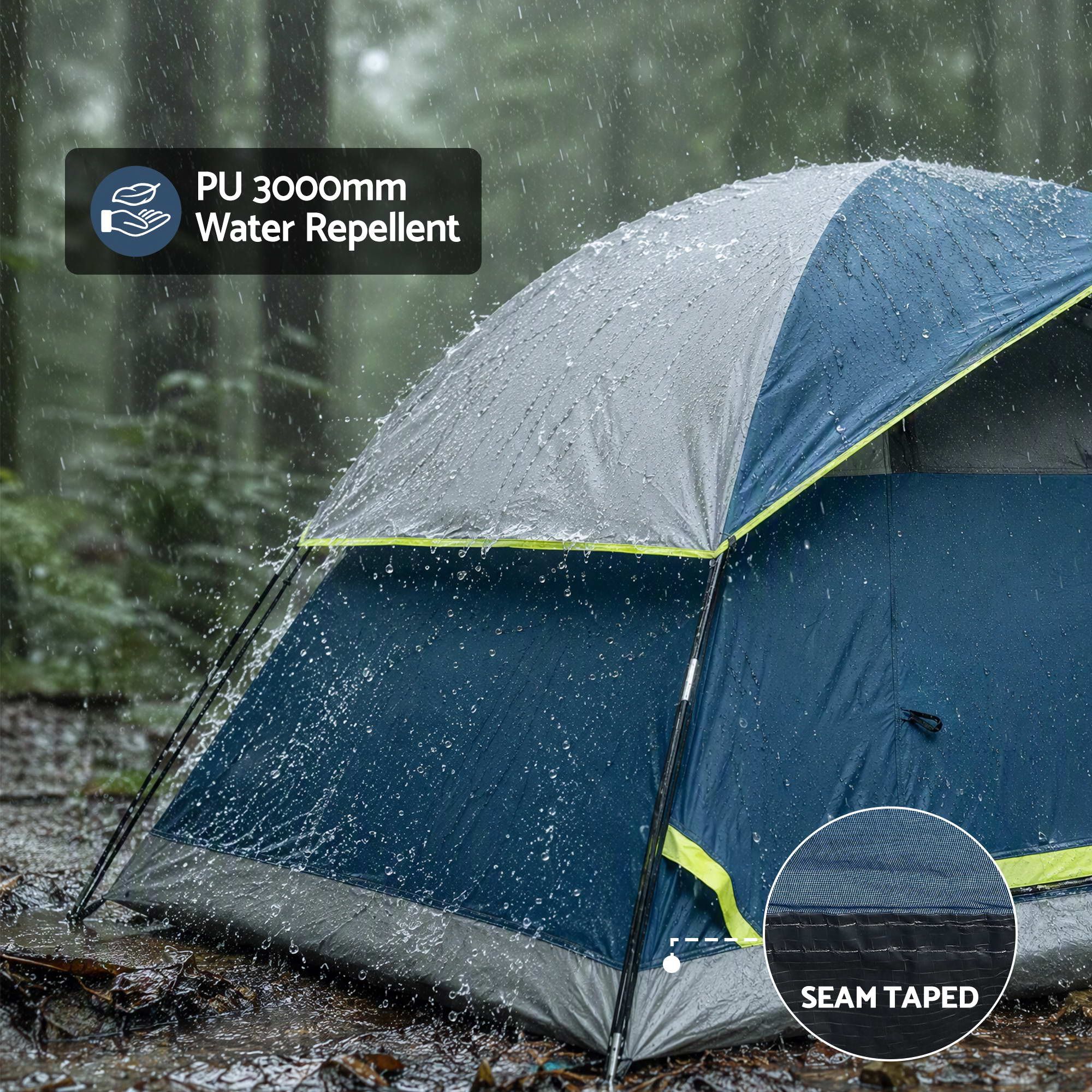 Family Camping Tent, 2-Person | Weisshorn - Image 3