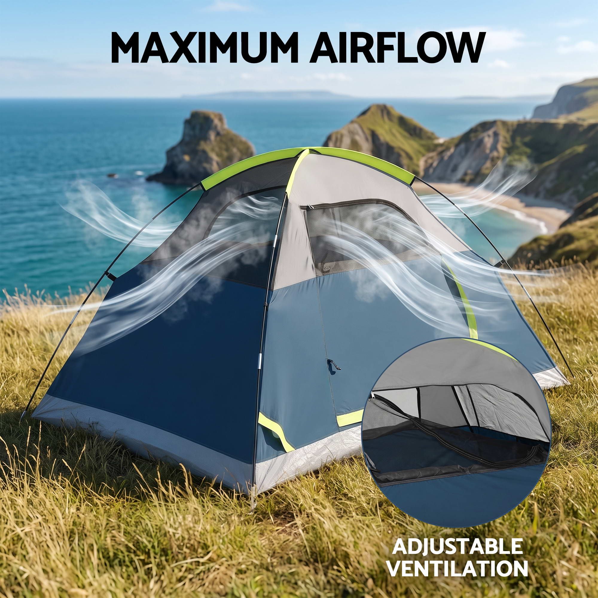 Family Camping Tent, 2-Person | Weisshorn - Image 4