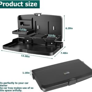 Foldable Backseat Car Tray Table with Two Cup Holders