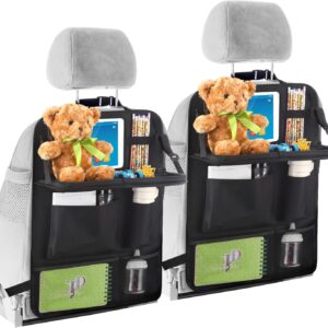 Two-Piece Backseat Car Organiser Set with Tray and Tablet Holder