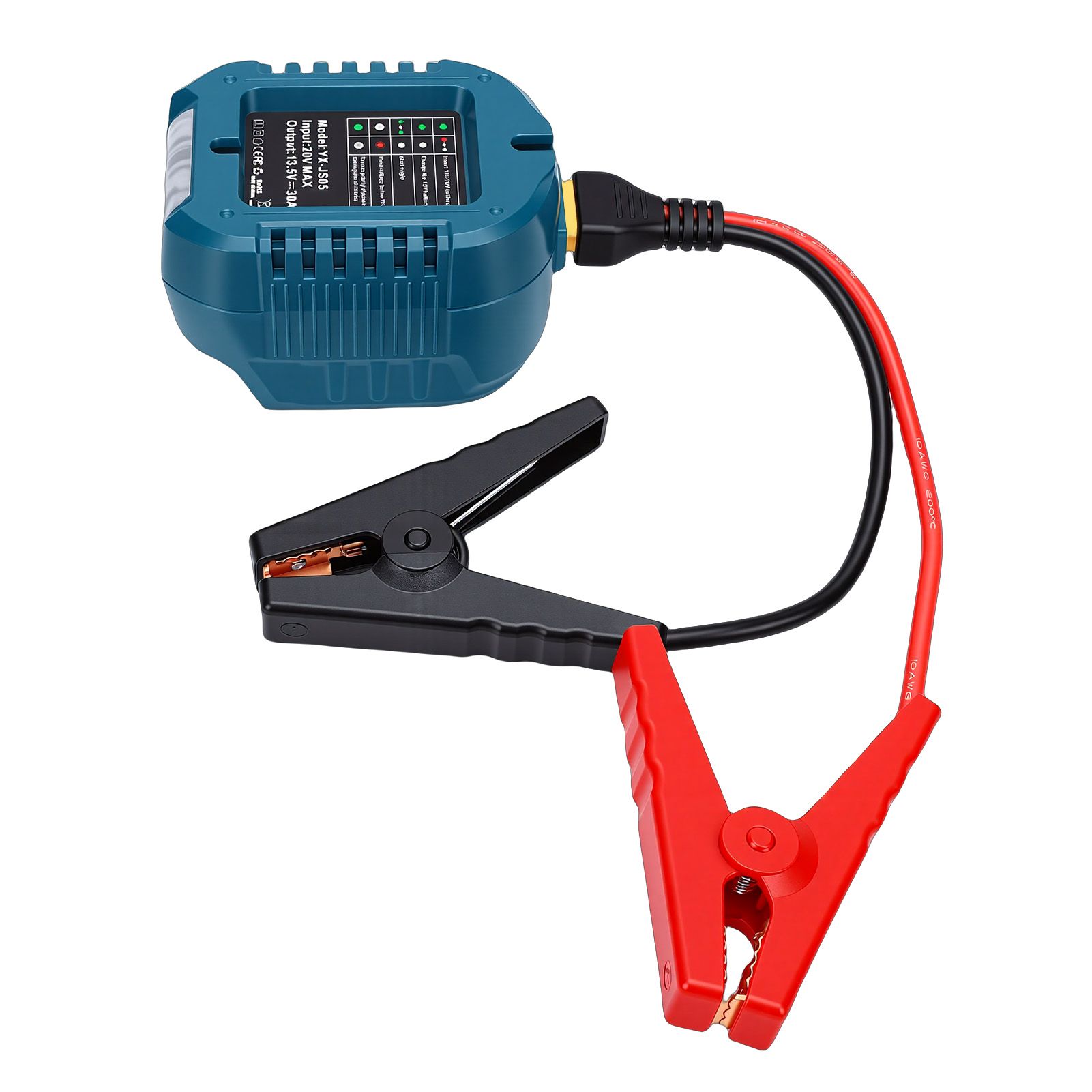 Makita Battery Car Emergency Starter Adapter with Clamp Leads