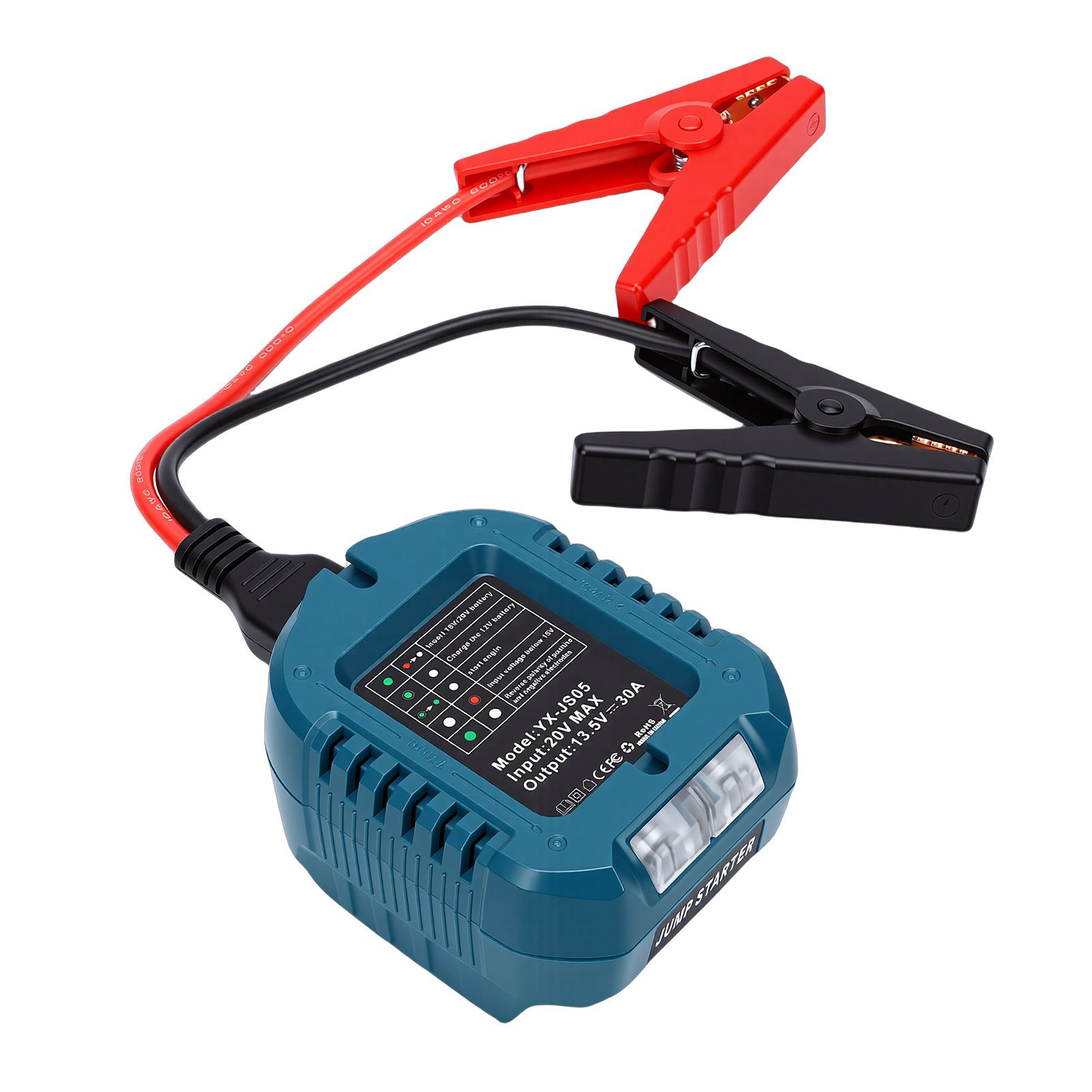 Makita Battery Car Emergency Starter Adapter with Clamp Leads - Image 4