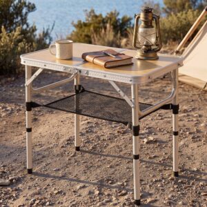 Adjustable Folding Camping Table, 60 x 40 cm | Weisshorn