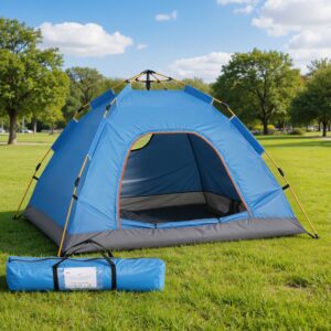 Instant Pop-Up Camping Tent, 2-Person, Blue | Weisshorn