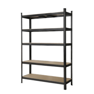 Traderight 5 Tier Heavy Duty Garage Shelving Rack 180 x 120 x 40cm – Black