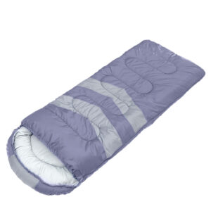 Mountview Grey Single Camping Sleeping Bag – 210T Polyester with Carry Bag
